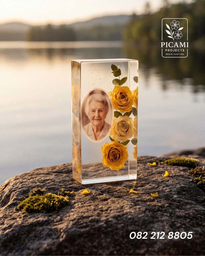 memorial keepsake in resin casting